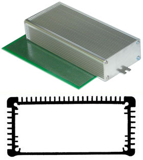 3.1in   X  1.5in  X  7in  Extruded Aluminum Enclosures with Proto Board